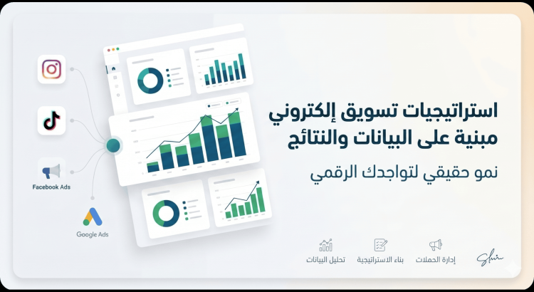 حلول تسويق إلكتروني متكاملة للتواجد الرقمي الصحيح ، و إدارة حملات تسويقية لنمو علامتك التجارية